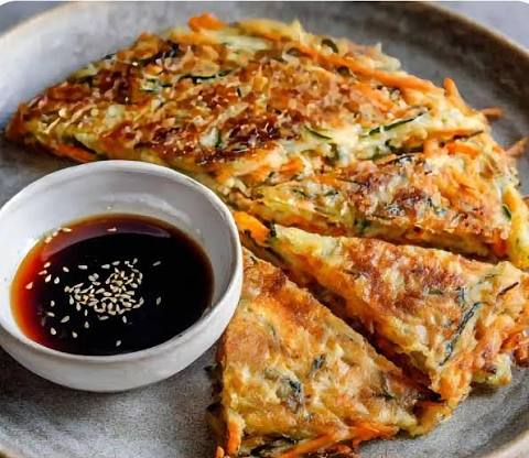 Korean pollack pancakes recipe, myeongtae jeon