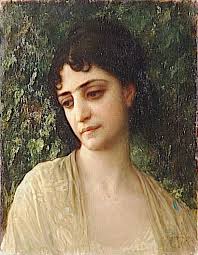 Museum Art Reproductions ADELAIDE SONGEUSE by Ernest Hébert (Antoine  Auguste Ernest Hebert) (1817-1908, France)