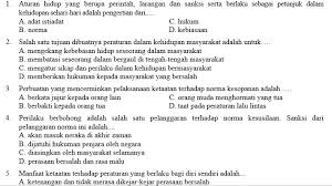 Bermusyawarah untuk mencapai mufakat c. Soal Pilihan Ganda Bab 6 Pkn Kelas 7 Kurikulum 2013 Xpressfasr