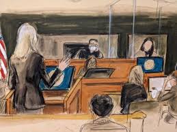Substitute camera' sketches Ghislaine Maxwell trial beats