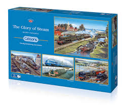 The most common train jigsaw puzzle material is ceramic. The Glory Of Steam 4 X 500 Pc Jigsaw Puzzle Puzzle Palace Australia