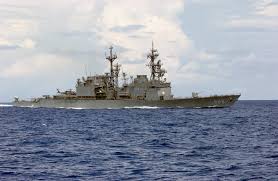 Spruance-class destroyer USS Thorn (DD-988) underway in the Atlantic as she  conducts work-ups before an upcoming scheduled six-month deployment, 5  September 2003. Thorn was decommissioned/stricken from the Navy list on 25  August