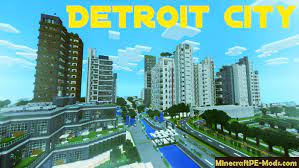 Uno de los mapas más grandes y geniales de minecraft pocket edition para mcpe. Nxus Detroit Modern City Mcpe Map Ios Android 1 18 0 1 17 41 Download