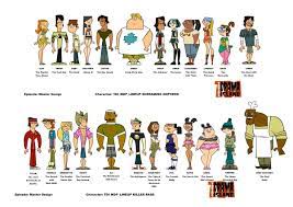 I love Total Drama Island and the designs, but I've noticed that female  characters (especially 'atractive' ones) are really similar. They are not  identical, but most of them has same facial features,