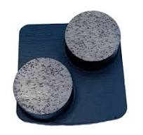 Husqvarna 60/80 Grit Double Button Diamond Grinding Shoes For Concrete
