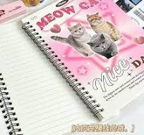 50sheet Lovely Sweetheart Pink Purple Coil Notebook A5 Horizontal Line  Learning Notepad High Beauty Durable School Stationery - AliExpress
