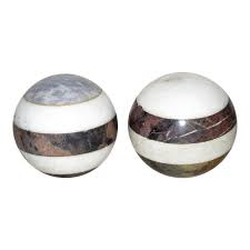 Italian Marble Balls A Pair Marble Ball Italian Marble Marble