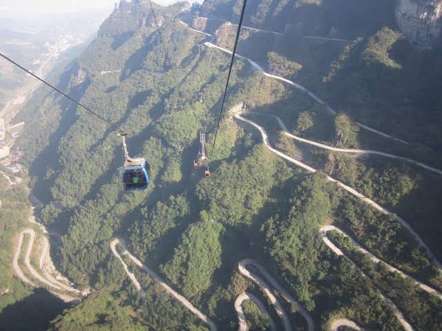 A Gondola that leads to the Stairway to Heaven. 