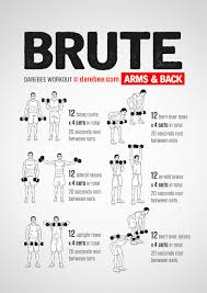 Brute Arms Back Workout Exercise Gym Workouts Biceps