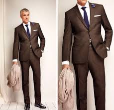 Love This Beautiful Brown Suit And Great Tie Colonel Mustard Brown Suit Wedding Brown Suits Wedding Suits Men