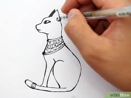 Draw lips for manga & anime. How To Draw Bastet In Cat Form With Pictures Wikihow