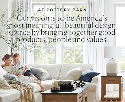 Comes with down wrapped cushions; About Us Pottery Barn