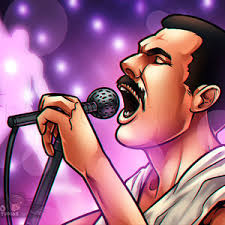 Drawing Freddie Mercury, Bohemian Rhapsody, Drawing, Step by Step, by Dawn 