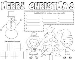 Mix and match colors and patterns to create complementary placemats. 5 Best Free Printable Christmas Coloring Placemats Printablee Com