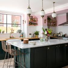 Continue to 4 of 13 below. Pink Kitchen Ideas From Cabinets In Soft Blush And Powder Pinks To Bold Fuchsia Furniture Ideal Home