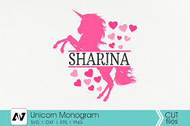 Download Unicorn Monogram Svg Unicorn Svg Unicorn Clip Art Crella