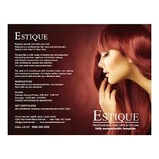 Hair Salon Stylist Service Menu Brochure Template Zazzle Com Salon Services Hair Salon Brochure Template