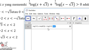 Yang mana pada pertemuan sebelumnya juga kita telah membahas materi tentang limas segitiga baiklah untuk lebih lengkapnya sobat bisa simak ulasannya dibawah ini. Penyelesaian Pertidaksamaan Logaritma Belajar Geogebra