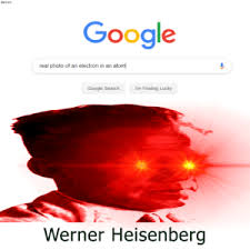 Below is the photo of an atom further zoomed in. Bsf7772 Google Real Photo Of An Electron In An Atom Google Search I M Feeling Lucky Werner Heisenberg Google Meme On Me Me