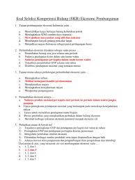 Pelaksanaan tes cpns dikelola langsung oleh bkn. Soal Skb Ekonomi Pembangunan