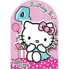 She has gained a strong cult following, especially among girls and women. 4th Birthday 3d Stand Up Hello Kitty Birthday Card 235128 Character Brands