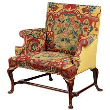 Queen Anne Walnut Needlework Loveseat From A Unique Collection Of Antique And Modern Lounge Chairs At Http W Vintage Lounge Chair Chair Needlepoint Decor