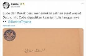 Pada hari ini, kamis tanggal 05 mei 2010 bertempat di trowulan mojokerto. Minta Dikuburkan Di Lokasi Ini Surat Wasiat Bung Hatta Bikin Merinding Hitekno Com