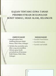 Jadual shah alam doa islam, subuh, tengah hari, petang, maghribi dan makan malam. Kajian Tentang Guna Tanah Perindustrian Di Kawasan Bukit