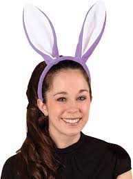 Beistle Soft-Touch Bunny Ears, Lavender/White : Amazon.com.au: Toys & Games
