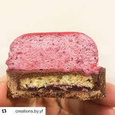 Repost Creations By Yf Decoupe De Ma Tarte Chocolat Fruits Rouge Facon Entremet On Voit Bien Les Differentes Couches Une Pate Suc Desserts My Recipes Food