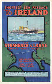 sold price old original 1930s ireland travel poster royal mail november 6 0115 1 00 pm pst travel posters ireland travel vintage travel posters