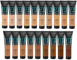I stopped using the foundation because the lightest color matched me but didn't have the correct undertones. Maybelline Fit Me Foundations Shade Ranges Maybelline Foundation Shades Dark Skin Makeup Maybelline Foundation