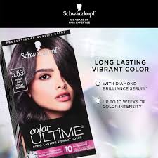 Amazon.com : Schwarzkopf Color Ultime Permanent Hair Color Cream, 5.53 Violet  Ash : Beauty & Personal Care