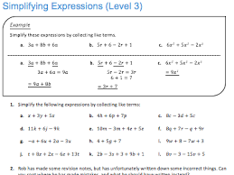 Simplifying expressions with the distributive property law. Simplifying Expressions Level 3 Teaching Resources