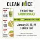 Clean Juice First Anniversary