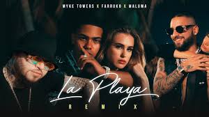 La culpa e' huérfana y ella lidiando con heridas que no puede sanar y ahora jurando que ningún hombre le vuelve a fallar (jamás) ella e' de las que hace las cosas y las sabe callar (shh). Myke Towers Maluma Farruko La Playa Remix Video Oficial Youtube