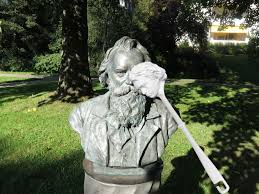 A bust of johannes brahms in the palace gardens in detmold. Clean Brahms Bust With Beethoven Brush Nico Sauer Official