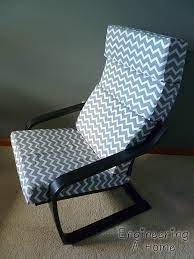 Ikea poang chair armchair with cushion cover and frame. Diy Poang Chair Cushions Engineering A Home