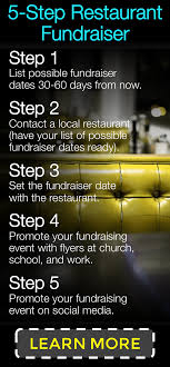 Partner With A Restaurant Restaurant Fundraisers Fundraising Events Mission Trip Fundraising