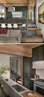 There are also some kitchen cabinet styles in the design world that don't really fit into a traditional or modern category but rather express a unique design view. This Cozy House In The Forest Was Designed For Relaxing Weekends Forest House Cozy House Cabin Style