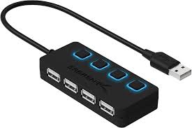 Universal serial bus (usb) is an industry standard that establishes specifications for cables and connectors and protocols for connection, communication and power supply (interfacing). Sabrent Usb Hub 4 Port Usb 2 0 Hub Mit Einzelnen Amazon De Computer Zubehor
