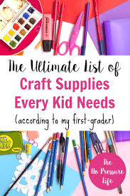 16 Craft Supplies That Will Keep Kids Busy Kids Craft Supplies Business For Kids Easy Arts And Crafts