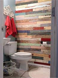 Creative 41 Diy Pallet Bathroom Walls Ideas 62 Diy Bathroom Renovation Wood Wall Salvaged Fence An Pallet Wall Bathroom Pallet Bathroom Diy Bathroom Renovation