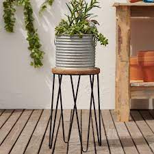 Sonoma Goods For Life Indoor Outdoor Rustic Galvanized Plant Stand Kohls In 2021 Rustic Plant Stand Plant Stand Plant Stand Indoor