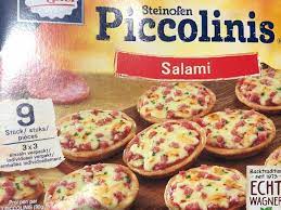 Piccolinis sorten / wagner pizza produkte jetzt sortiment. Kalorien Fur Piccolinis Salami Pizza Fddb