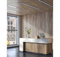 Natural Walnut and Oak Wooden Acoustic Slat Wall Panels ...