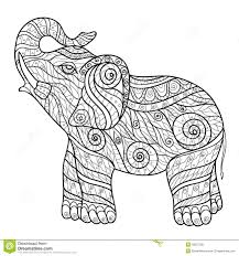 Zentangle Stylized Black Hummingbird Hand Drawn Elephant Coloring Page Mandala Coloring Pages Animal Coloring Pages