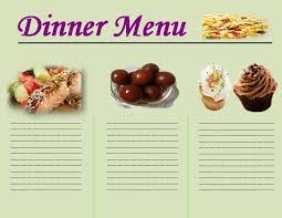 This is a lovely menu with illustrations of berries, wheat, and grasses. Dinner Menu Template Choose From Beautiful Dinner Menus