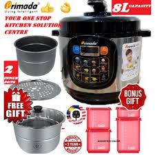 Primada intelligent pressure cooker free your worries from stir frying, slow cooking, steaming or even double boilling! Primada Cooker Small Kitchen Appliances Prices And Promotions Home Appliances Apr 2021 Shopee Malaysia