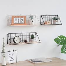 Check spelling or type a new query. Wooden Iron Wall Shelf Wall Mounted Rack Jaoz Inc